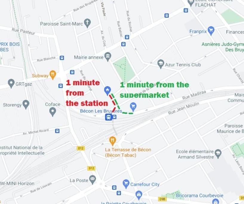 Le nid douillet - Cosy and very close to Paris Apartment in Courbevoie