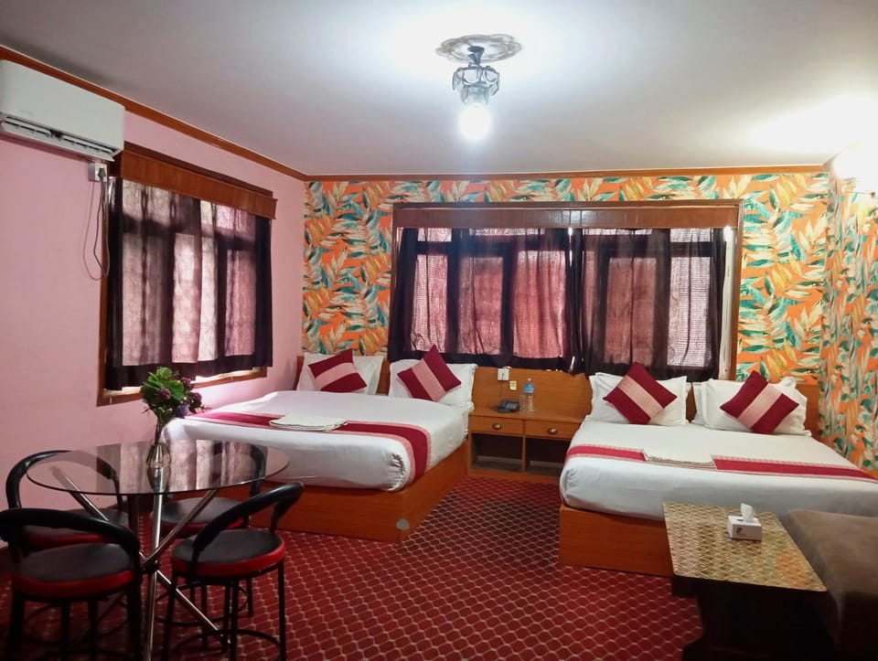 Bed, Seating area, Bedroom