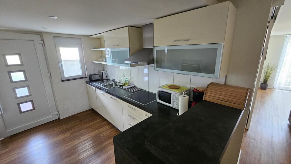 Kitchen or kitchenette, dishwasher