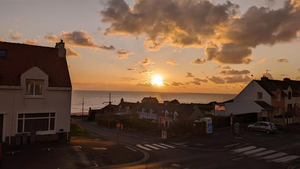 Natural landscape, Sea view, Sunset