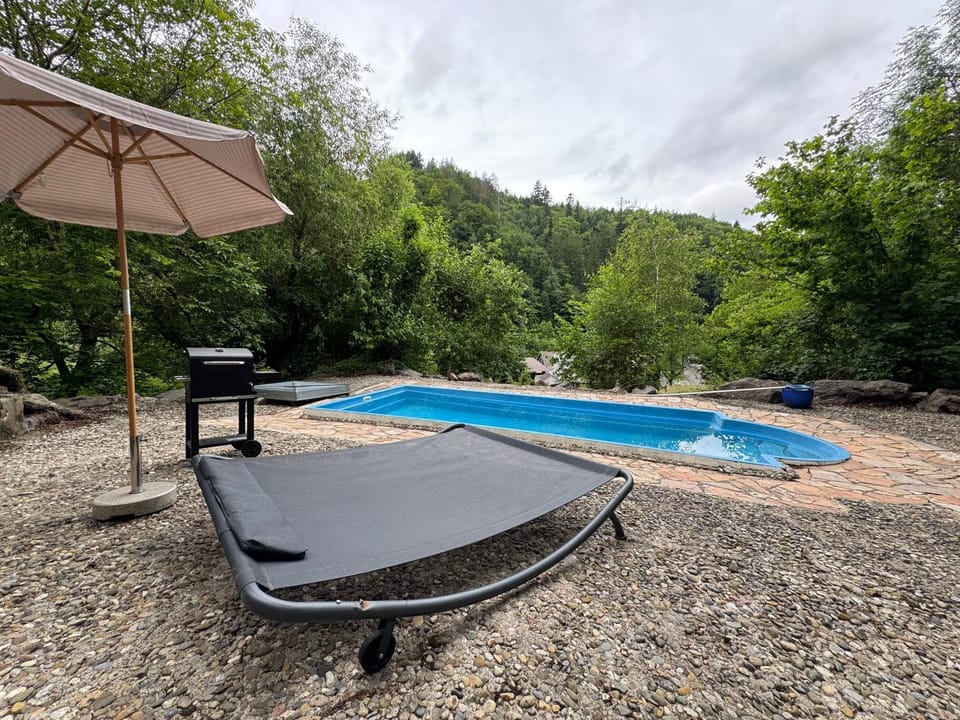 Chalet Stahl - Ferienhaus mit Pool House in Freiburg