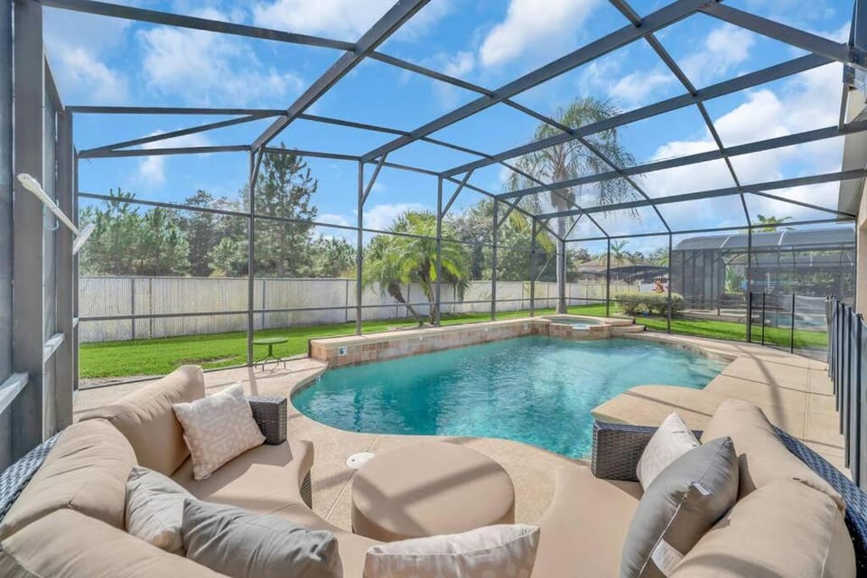 Patio, Natural landscape, Seating area, Swimming pool