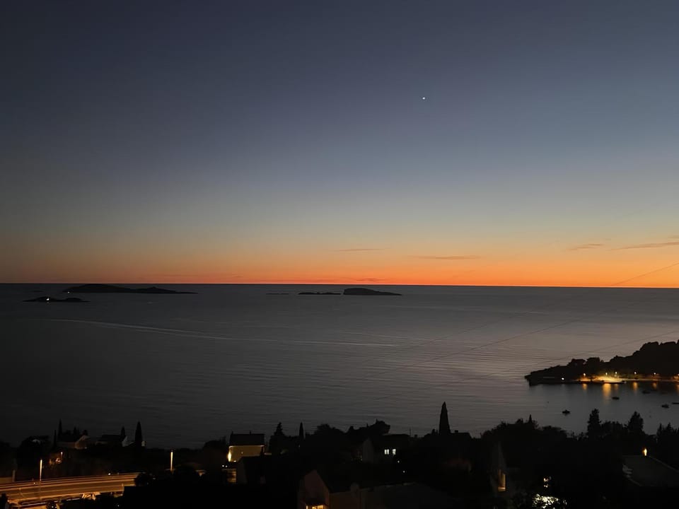 Natural landscape, Sea view, Sunset