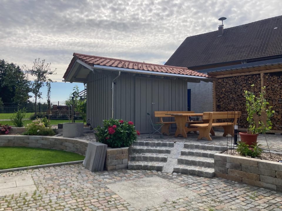Patio, Garden, Seating area
