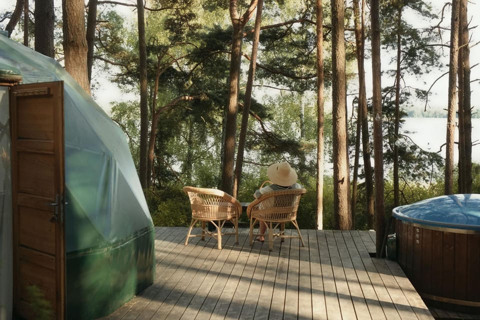 Asalnai Campsite Luxury tent in Vilnius County, Lithuania
