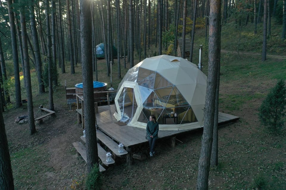 Asalnai Campsite Luxury tent in Vilnius County, Lithuania