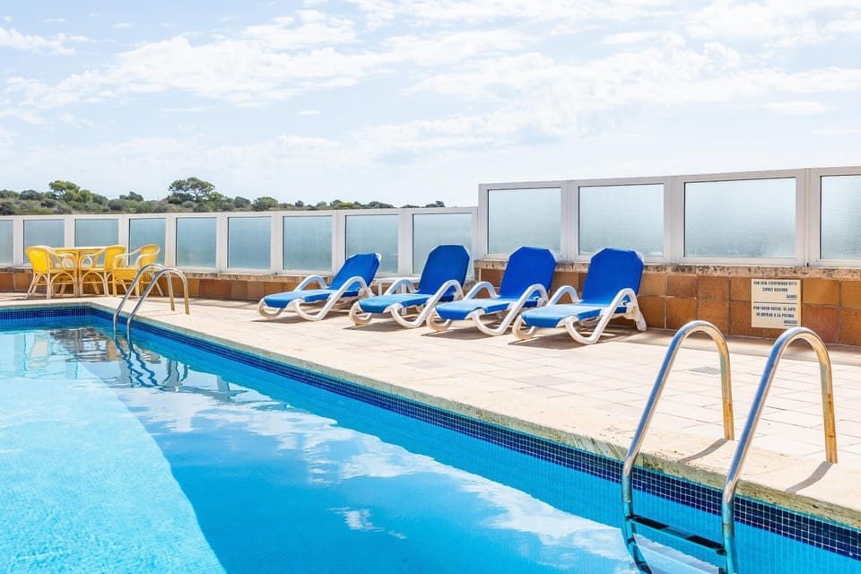 Property building, Living room, Swimming pool