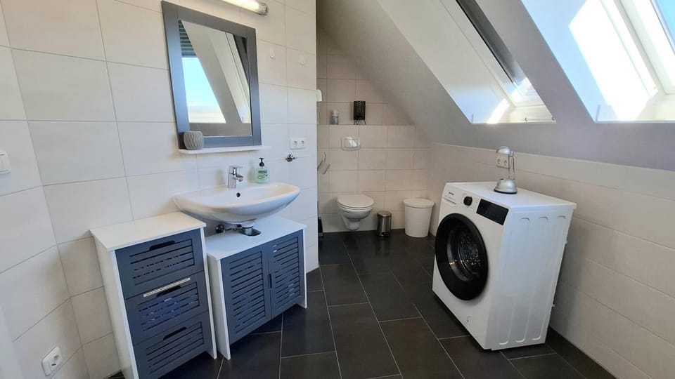Toilet, Bathroom, washing machine