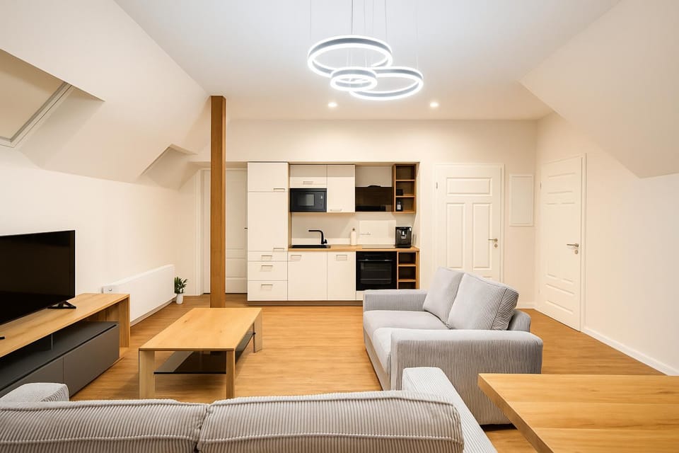 Kitchen or kitchenette, Living room