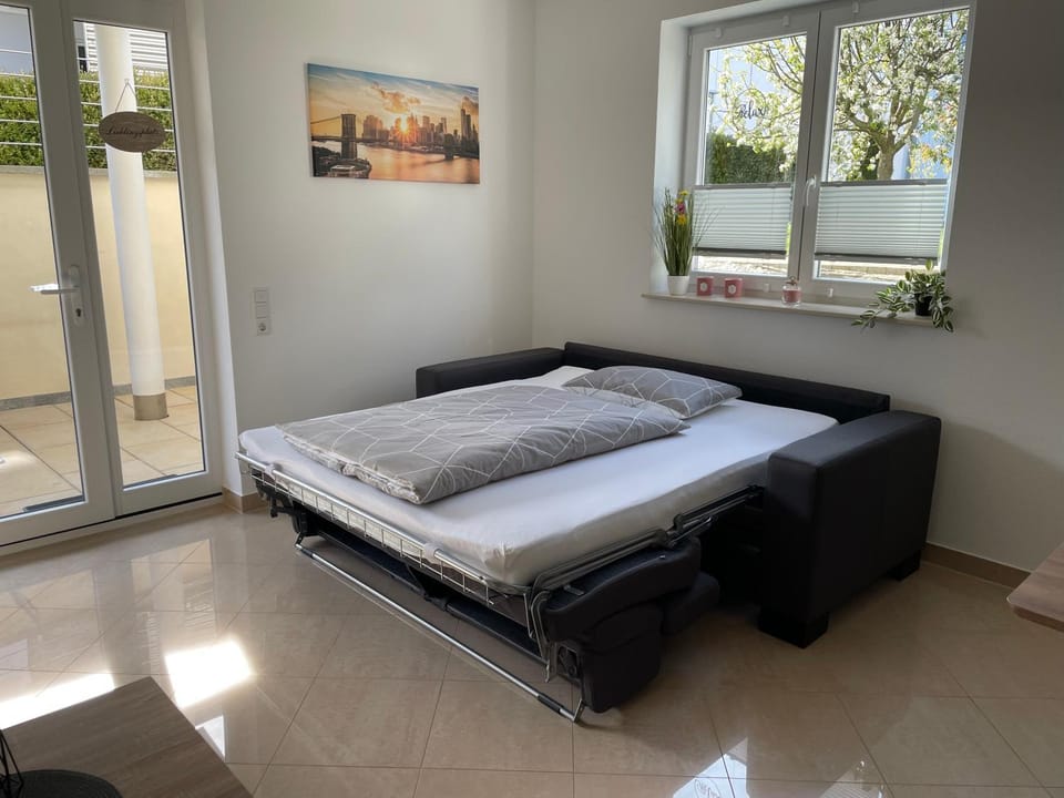 Property building, Living room, Bedroom