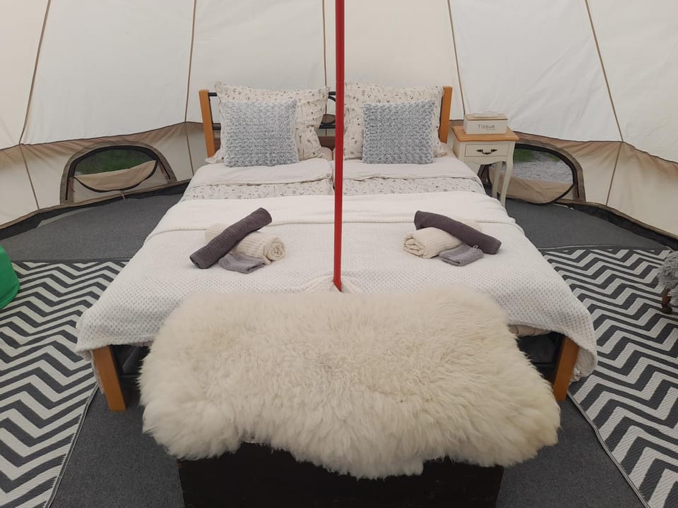 Glamping na samotě u lesa Luxury tent in South Bohemian Region