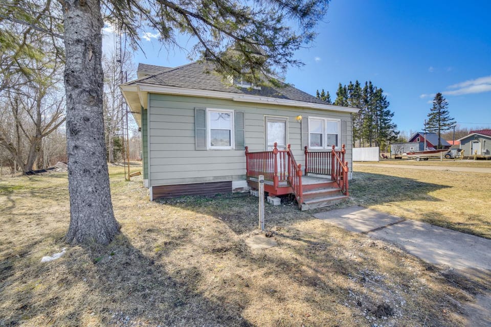 All-Season Seney Home w/ Private Yard & Fire Pit! House in Michigan