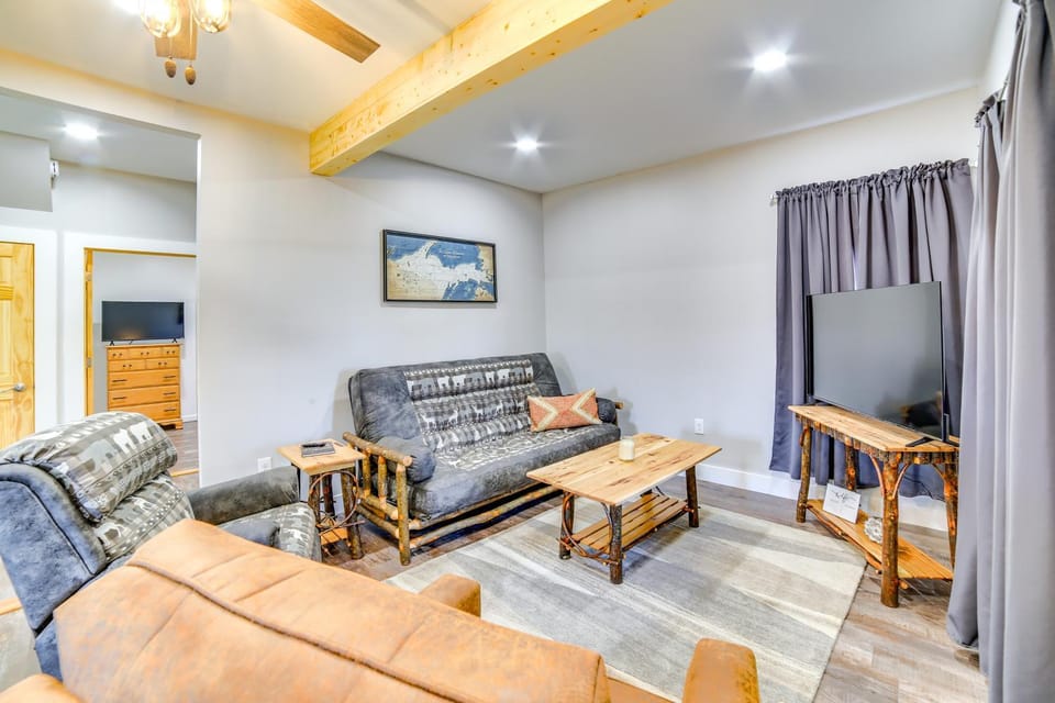 All-Season Seney Home w/ Private Yard & Fire Pit! House in Michigan