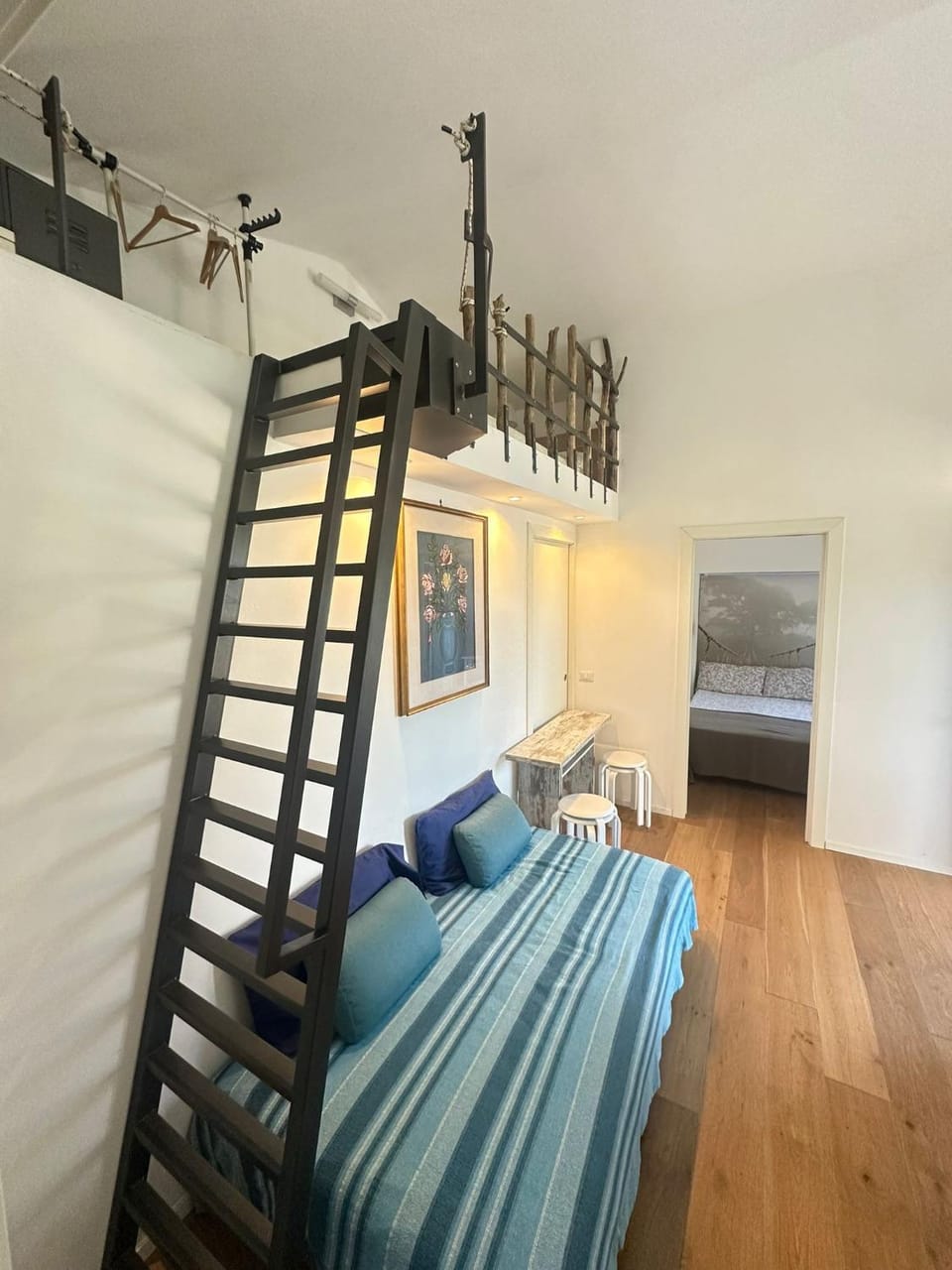 Property building, Living room, Bedroom