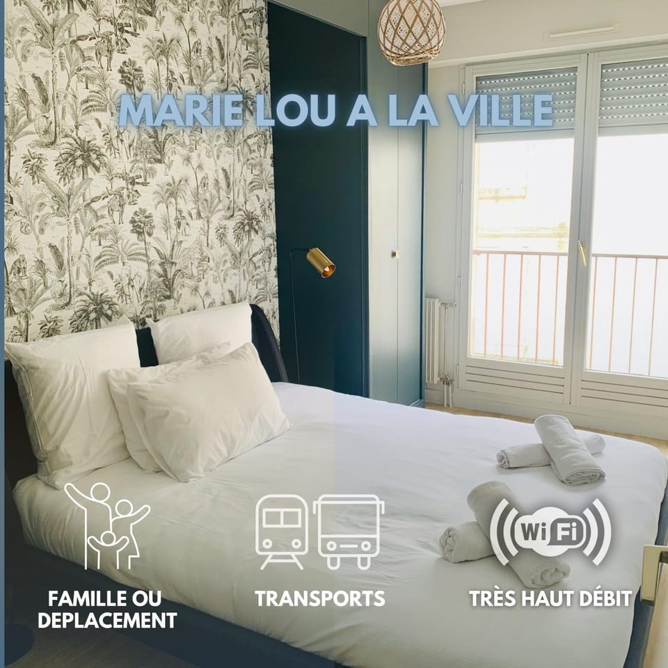 Cocon Lumineux Centre, Gare 10min, Wifi , 4p Apartment in Angoulême