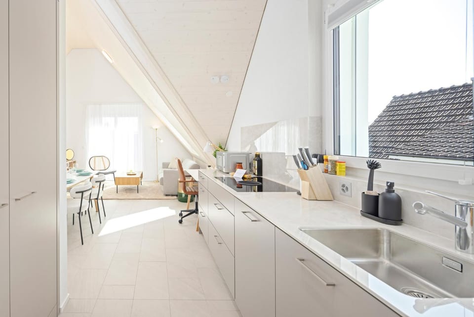 Kitchen or kitchenette, Dining area, dishwasher, stove