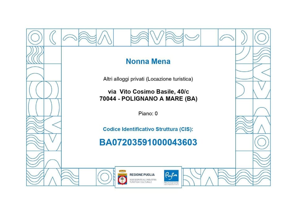 Nonna Mena Locazione Turistica Apartment in Polignano a Mare
