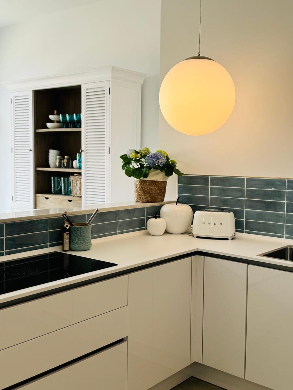 Kitchen or kitchenette, stove, kitchen