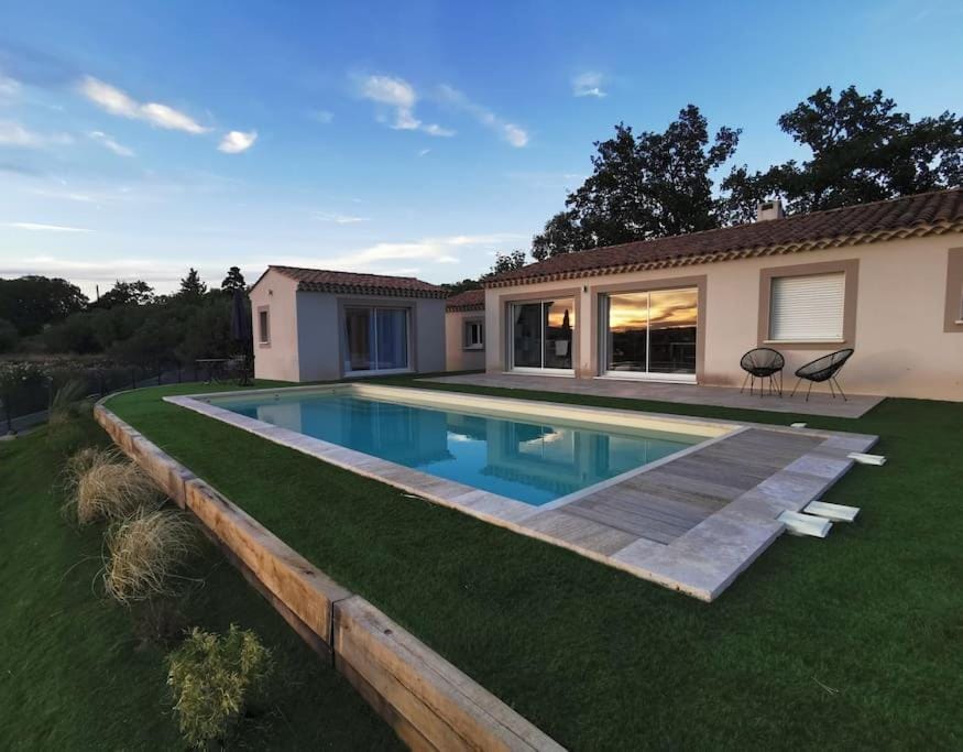 Pool view, Sunset