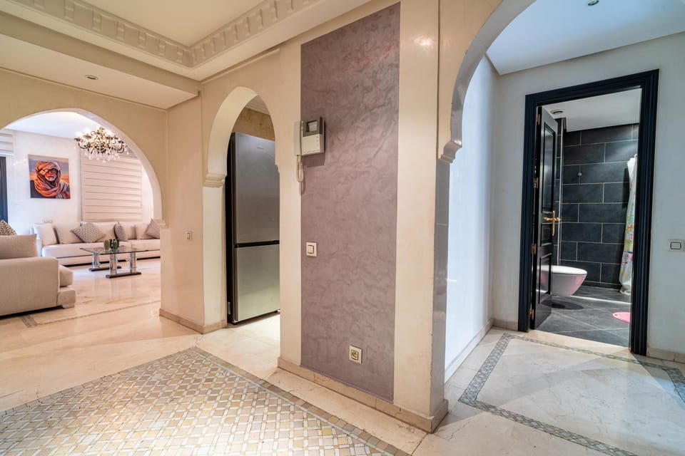 Bathroom, Living room, Seating area