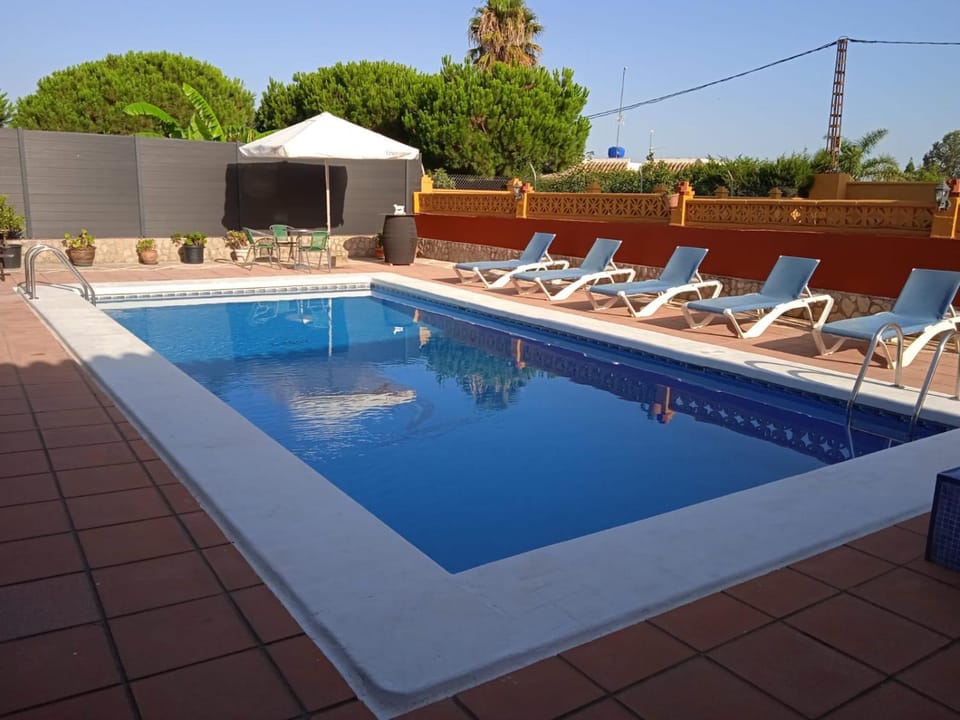 Pool view, Swimming pool, sunbed