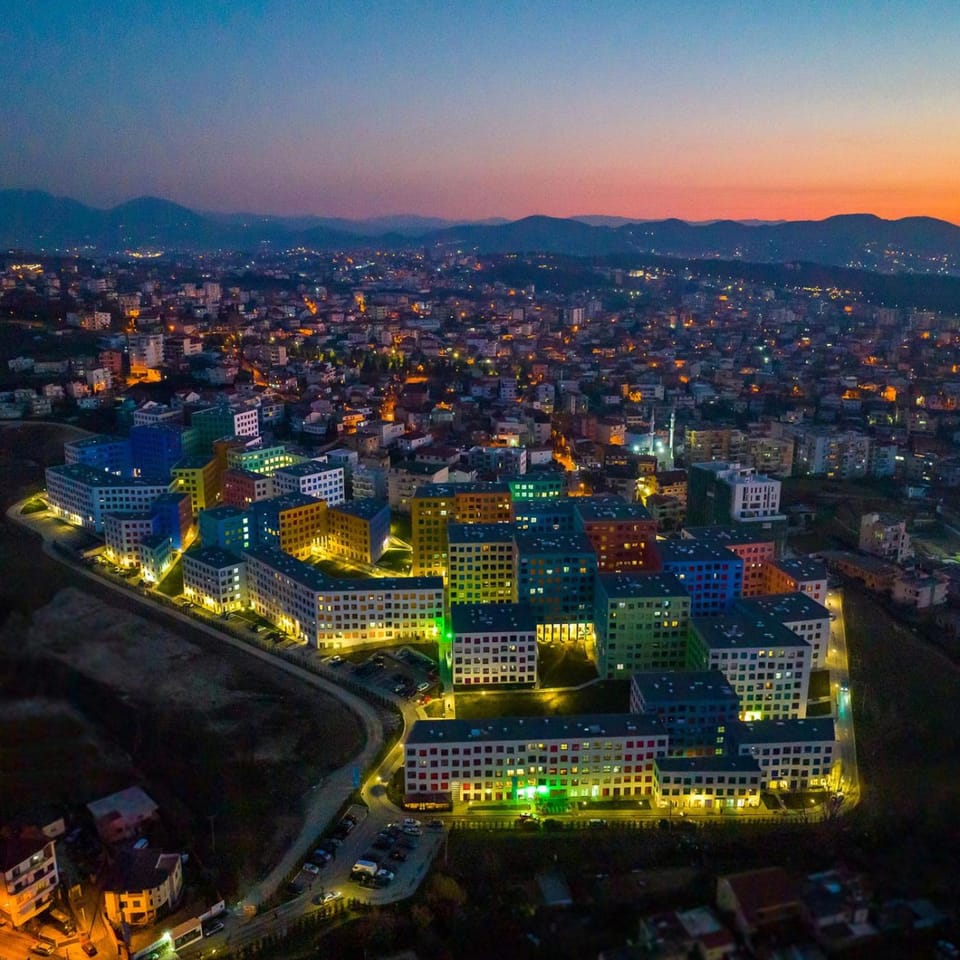 Night, Natural landscape, City view