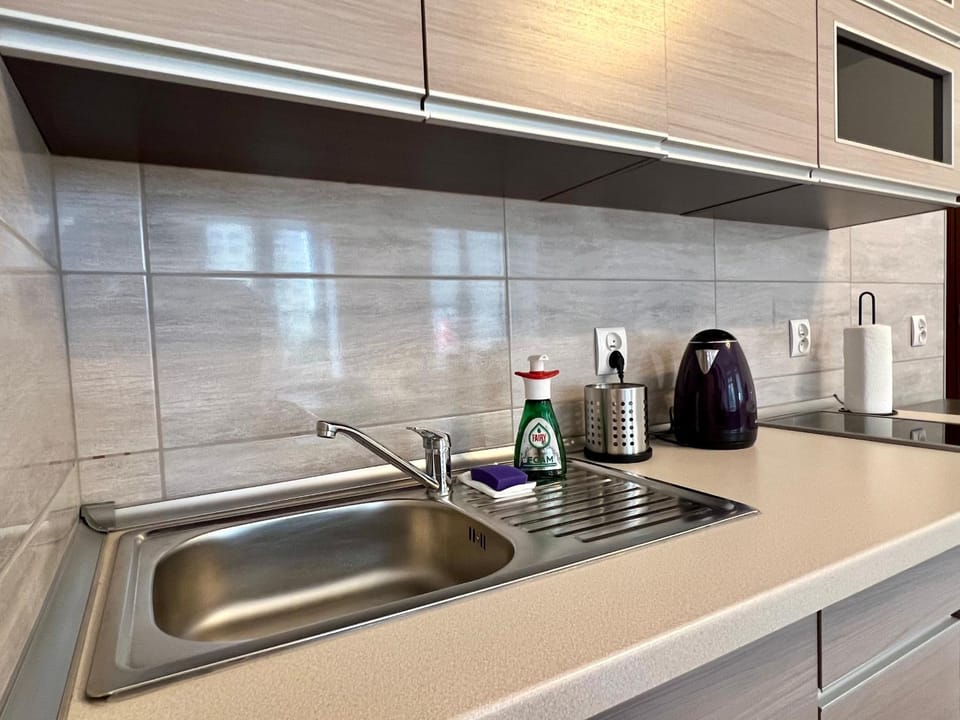 Kitchen or kitchenette, stove, kitchen