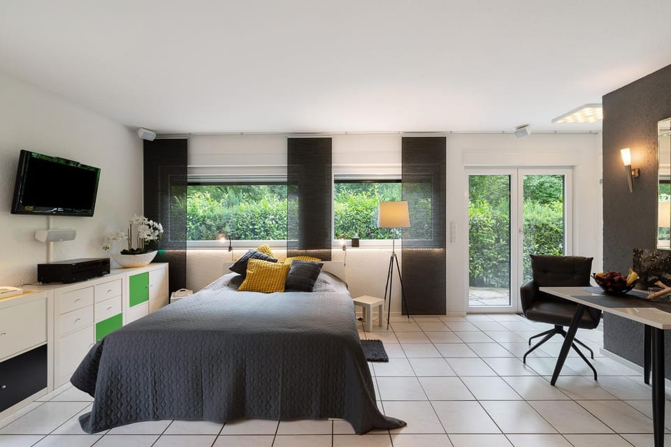 Property building, Living room, Bedroom