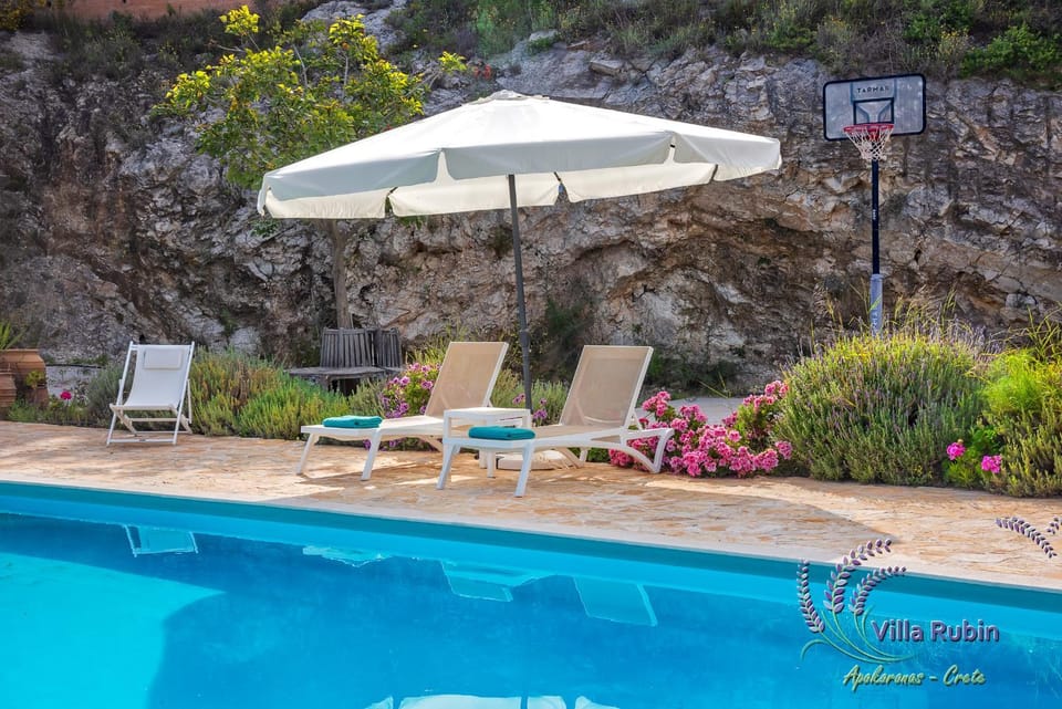 Natural landscape, Garden, Swimming pool, sunbed