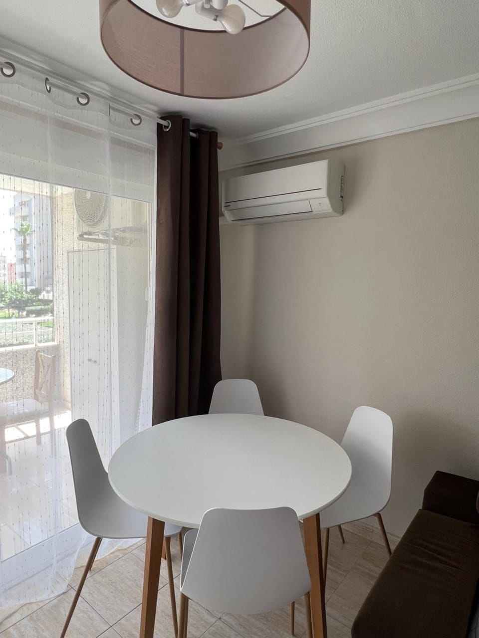 Living room, Seating area, Dining area, air conditioner