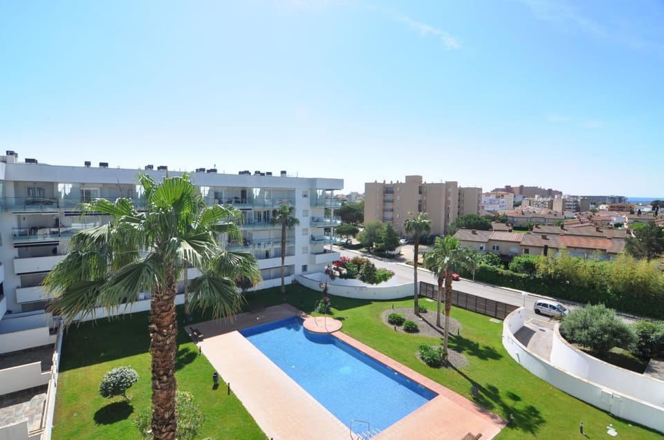 Property building, Pool view, Street view, Swimming pool