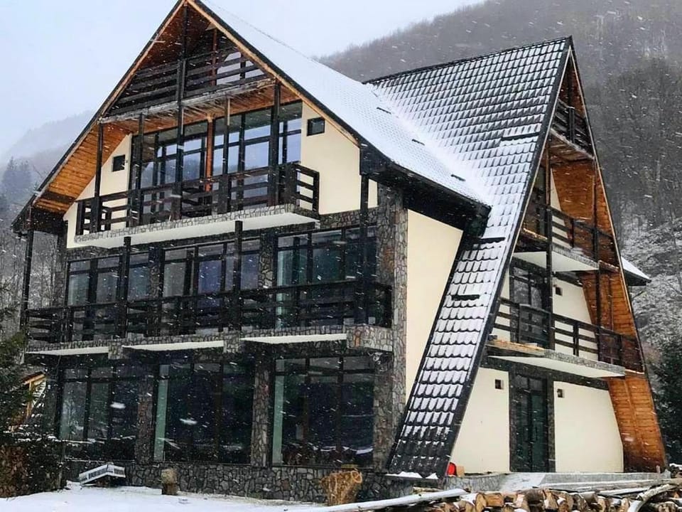 Property building, Natural landscape, Winter, Mountain view