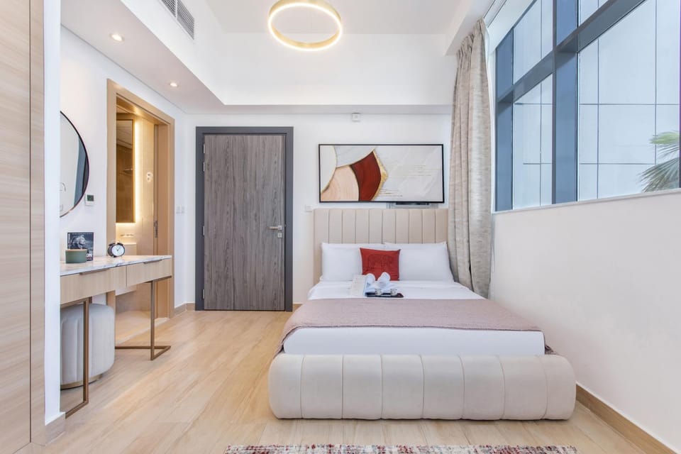 Bed, Photo of the whole room, Bedroom, hair dresser, wardrobe