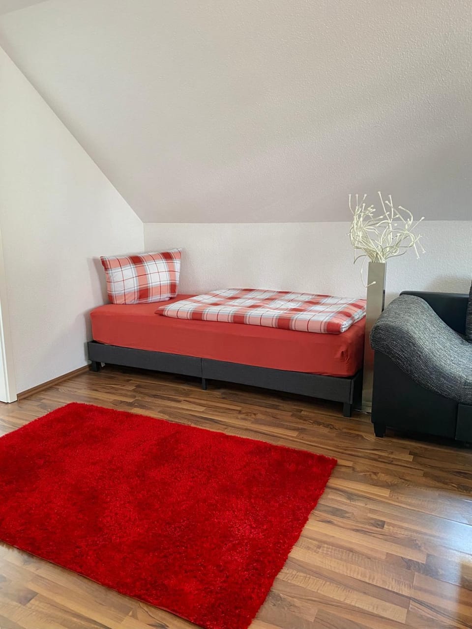 Bed, Living room, Photo of the whole room