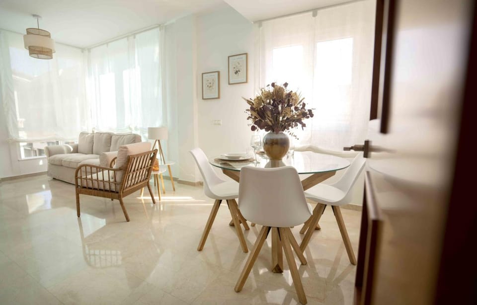 Living room, Seating area, Dining area