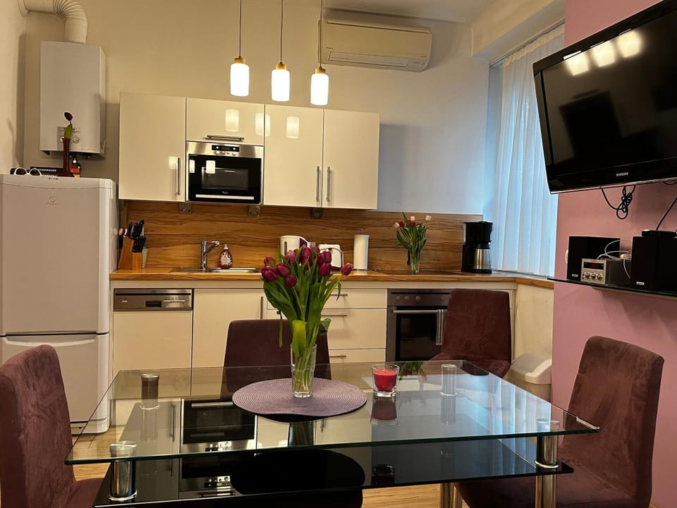 TV and multimedia, Coffee/tea facilities, Kitchen or kitchenette, Seating area, Dining area, pet friendly, toaster, air conditioner