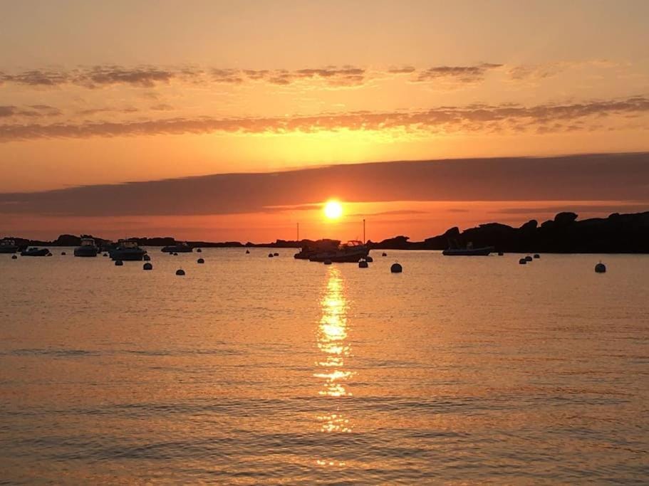 La Bernique blanche de Perros vue mer 4 personnes House in Perros-Guirec