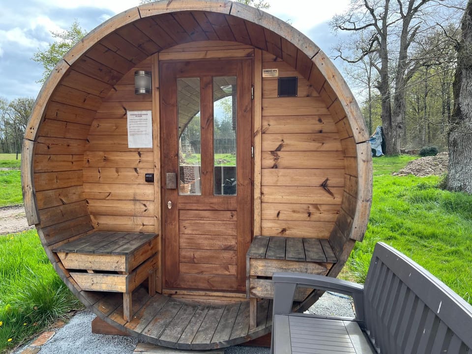 Spring, Day, Garden, Sauna, Garden view