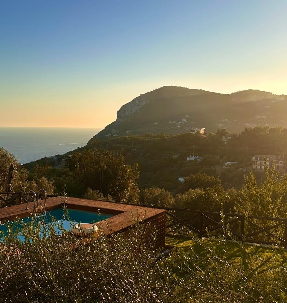 Natural landscape, Sea view, Swimming pool, Sunset