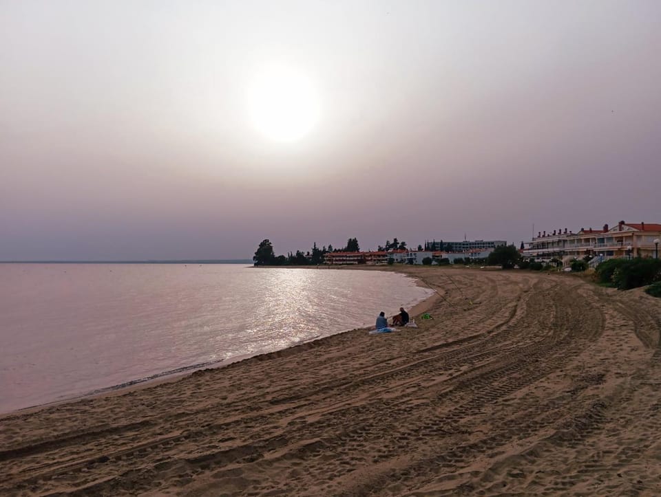 Natural landscape, Beach, Sea view, Sunset