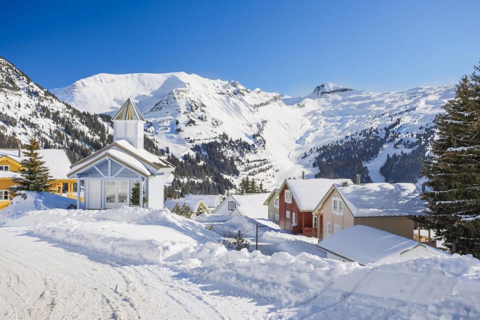 Activities, Winter, Skiing, Mountain view