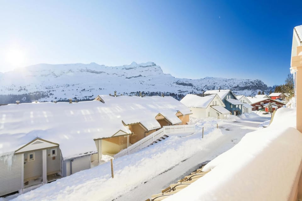 Skiing, Mountain view
