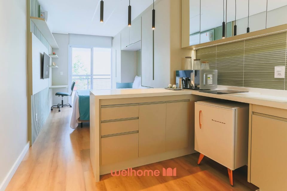 Studio em Cotia com piscina e academia Apartment in Cotia