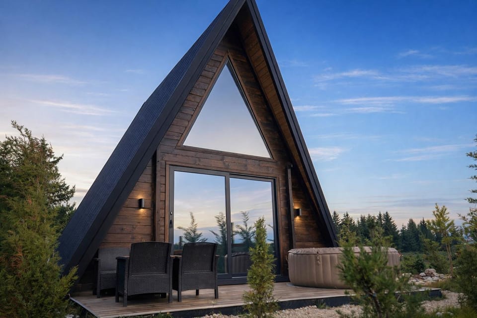 Property building, Patio, Facade/entrance, Hot Tub, Hot Tub, Balcony/Terrace, Balcony/Terrace