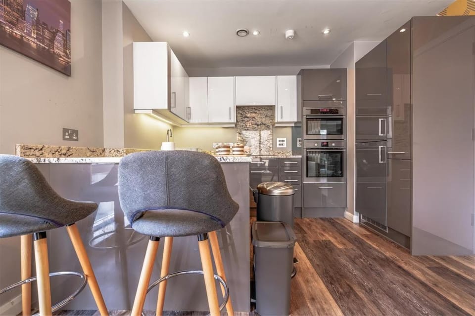 Kitchen or kitchenette, Dining area, oven, stove