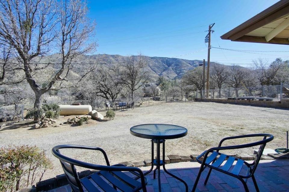 Patio, Natural landscape, Dining area, Mountain view