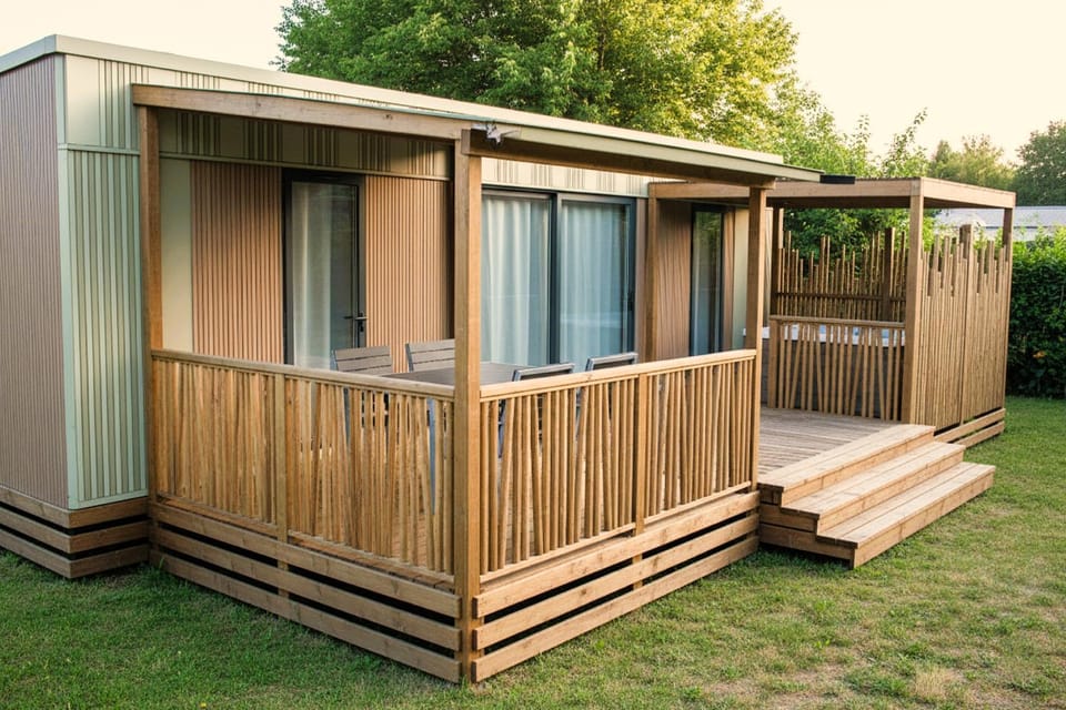 Property building, Patio, Garden view