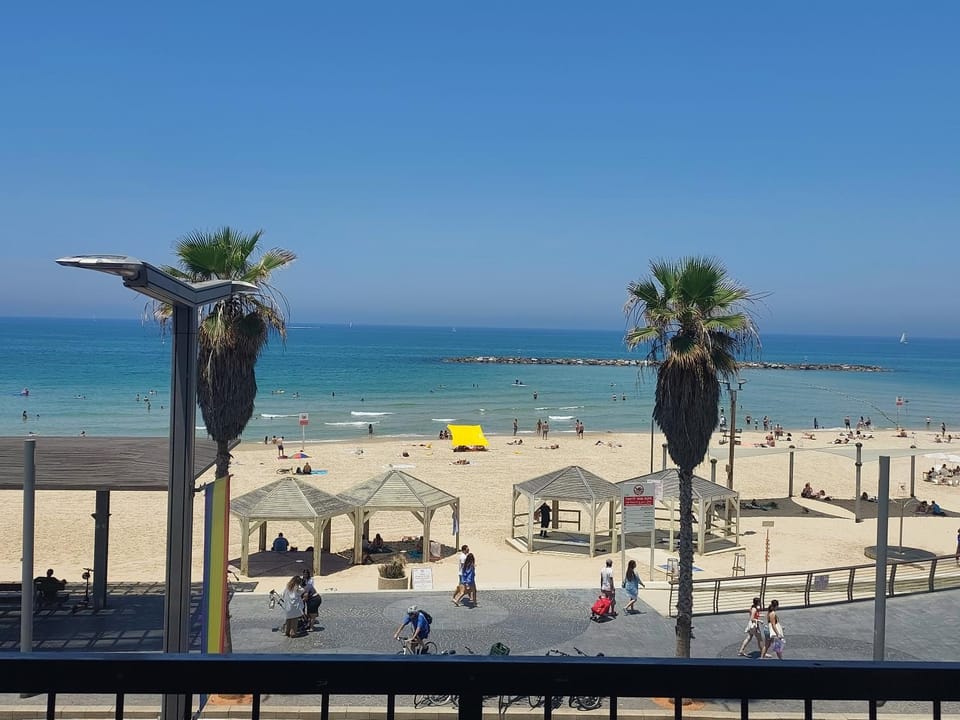 Beach, Sea view, sunbed