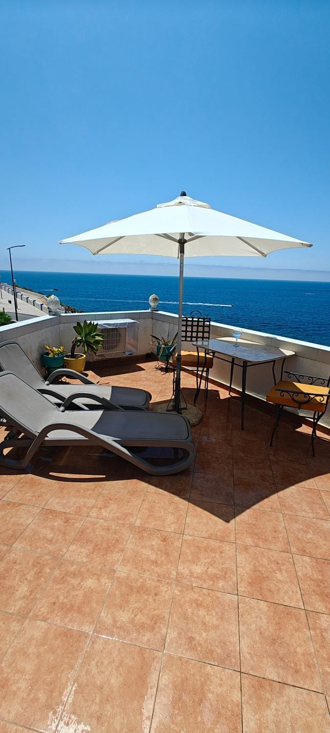 View (from property/room), Balcony/Terrace, Sea view