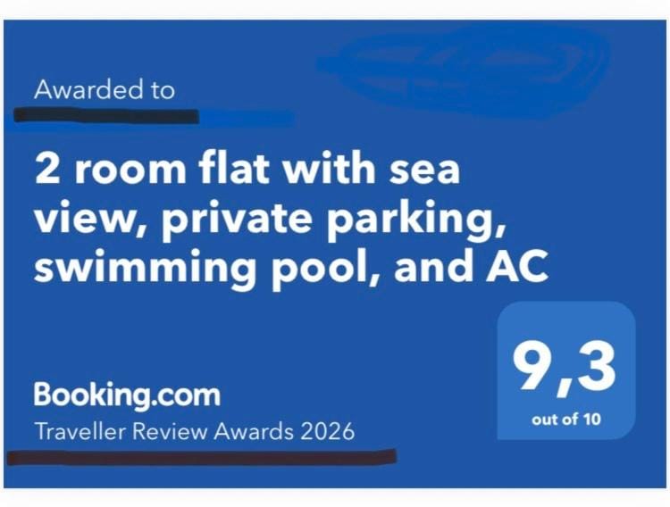 Sea View Apartment - Private Parking, Swimming Pool, Air Conditioning Apartment in Cagnes-sur-Mer